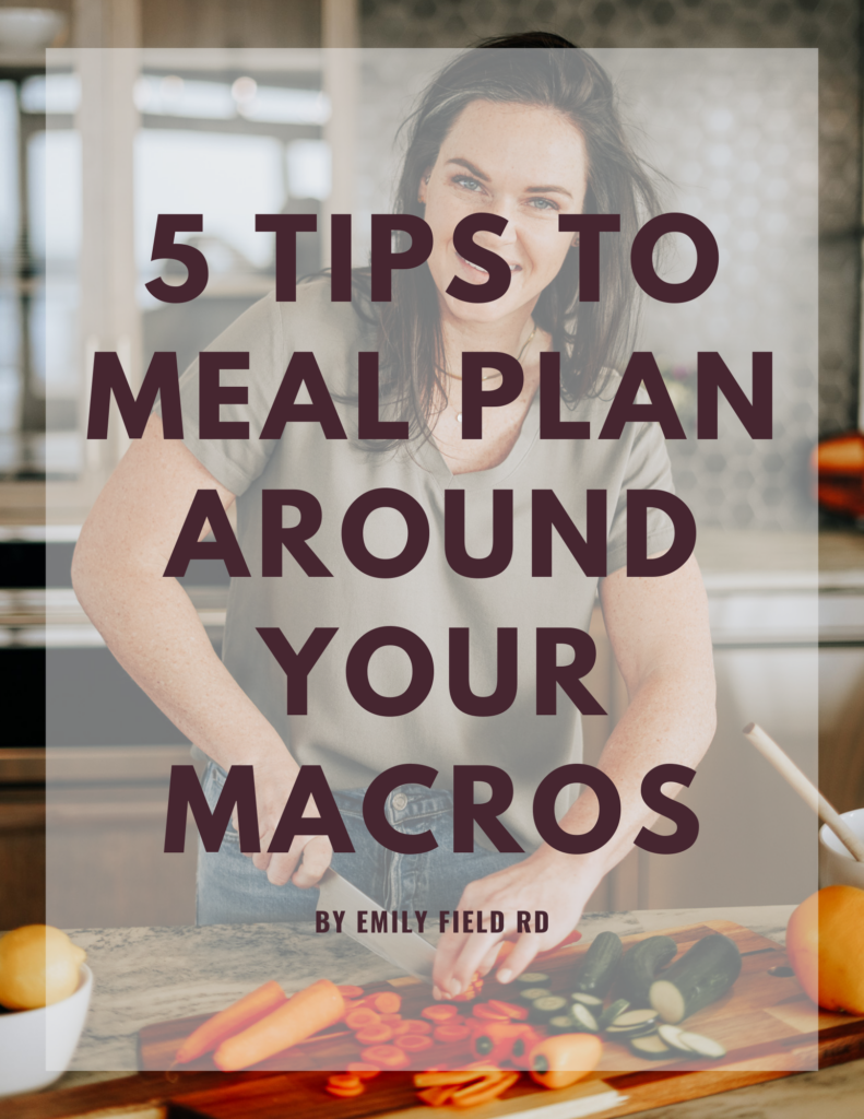 Meal Plan Around Your Macros Freebie