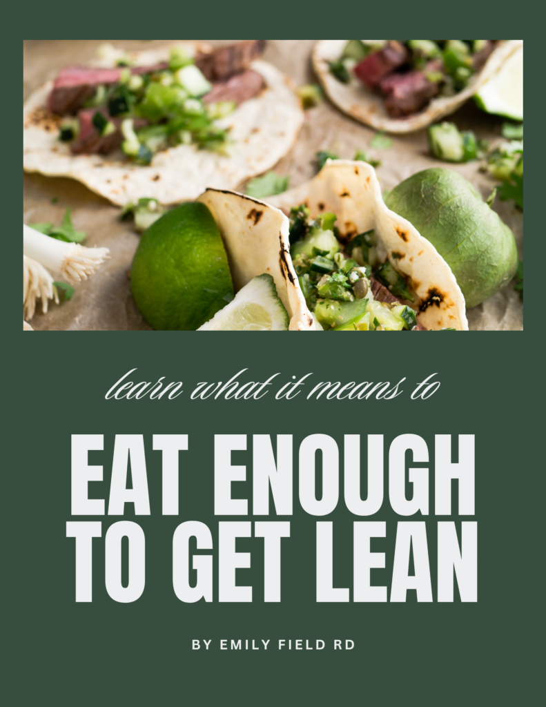 Eat Enough to Get Lean Freebie