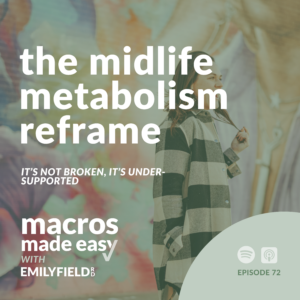 midlife metabolism, metabolism adaptation, how to fix your metabolism, balancing macros