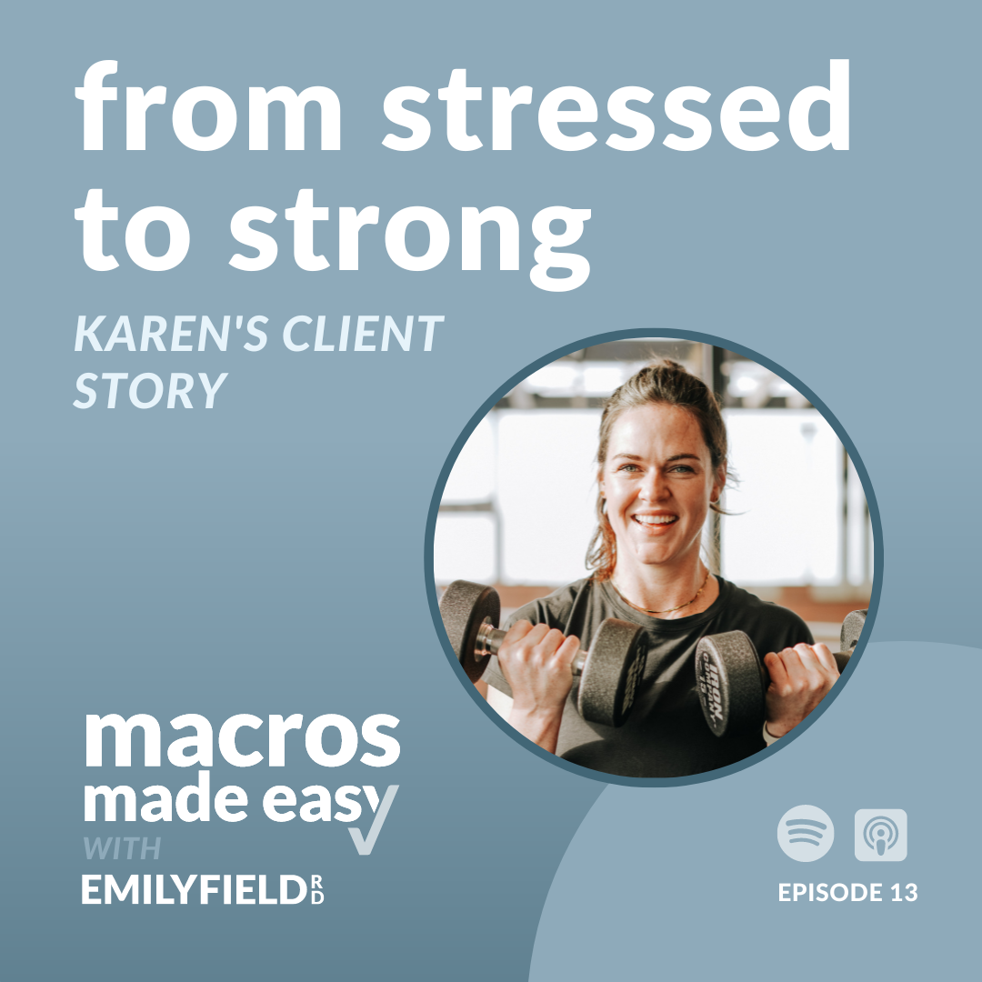 client story, under eating, body image issues, coaching, calorie intake, mood, energy, body composition, food freedom, flexibility, nutrition