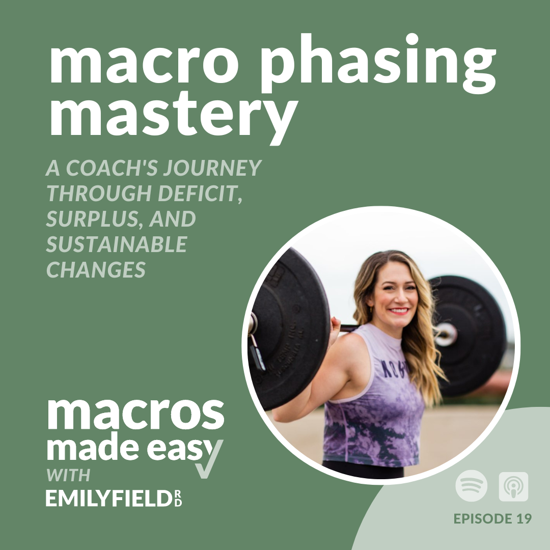 behavior change, macronutrient education, Eat to Lean group coaching, Macros Made Easy, registered dietitian, macros approach, macro phasing, deficit phase, maintenance phase, surplus phase, meal planning, fat loss phase, muscle gain, hypertrophy, progressive overload, strength training, Paragon training methods, body measurements, postpartum mother, hormonal changes, half marathon, attraction marketing, empowerment, stress-free macros approach