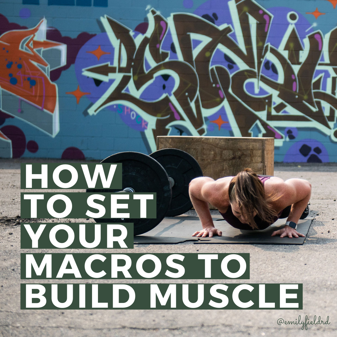 how to set macros for muscle, build muscle, track macros, build muscle